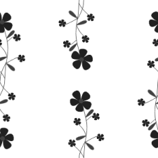 Black and White Floral Vine Background