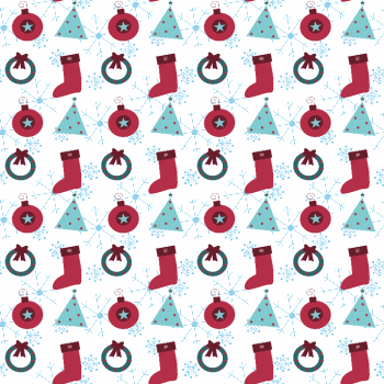 Contemporary Christmas Pattern Background