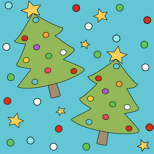 Fun Christmas Tree Background