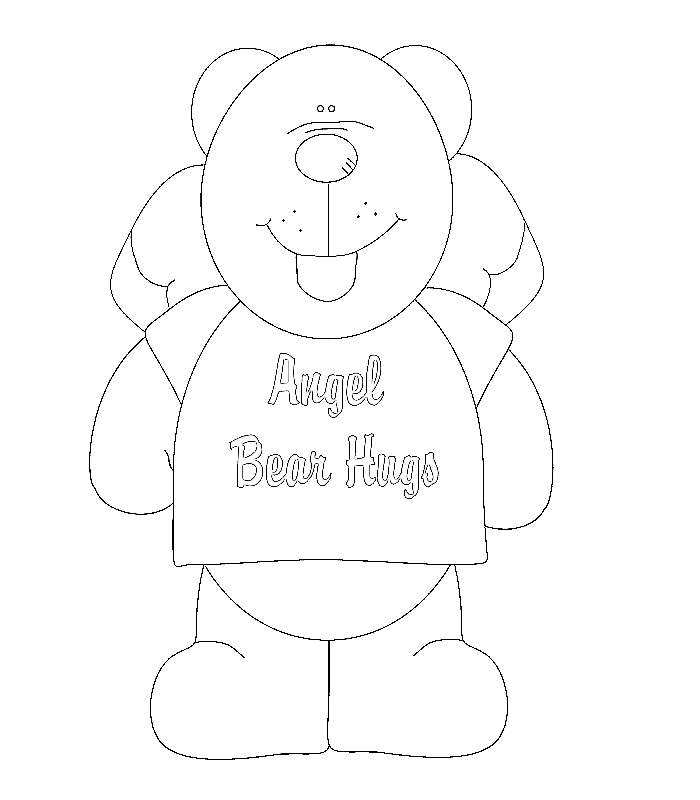 hugs coloring page