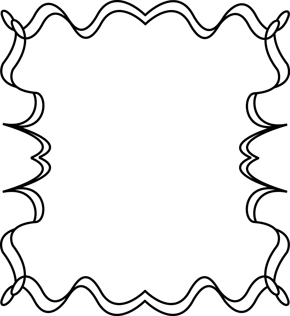 free black and white borders and frames clip art - photo #2