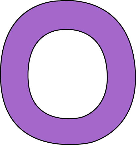 Purple Letter O Clip Art - Purple Letter O Image