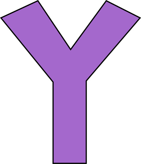 Purple Letter Y Clip Art - Purple Letter Y Image
