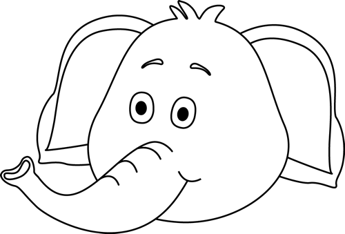 clipart elephant face - photo #14