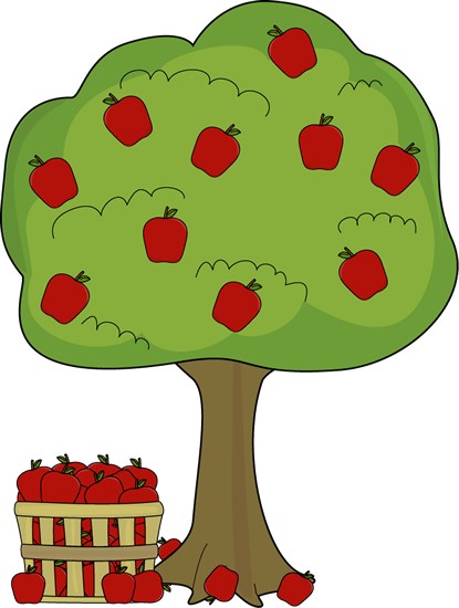 Apple Tree with Apple Basket
