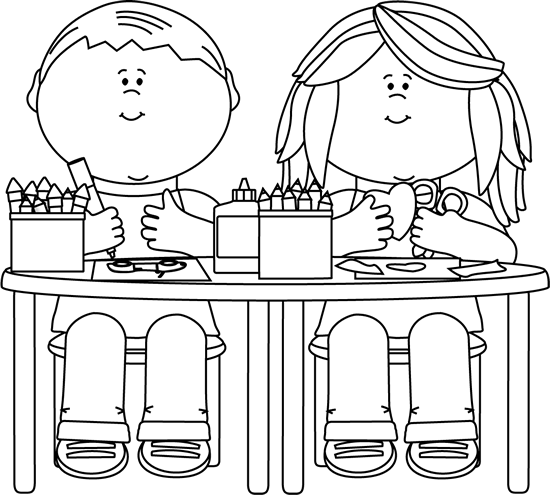 school clipart free black and white - photo #40
