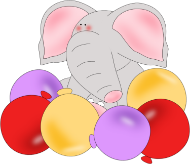 Elephant Birthday Balloons
