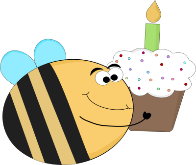 Birthday Cake Clip  on Funny Birthday Bee Clip Art Image   A Funny Birthday Bee With Big Eyes