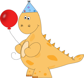 Orange Dinosaur Birthday Party