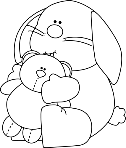 teddy bear clipart black and white - photo #38