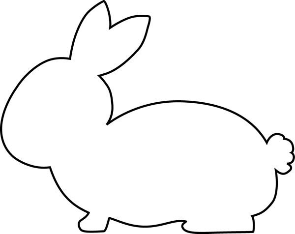 clipart image easter bunny silhouette - photo #23