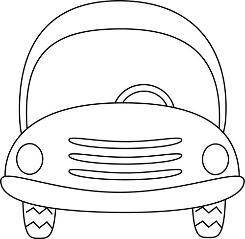 clipart car black and white - photo #14