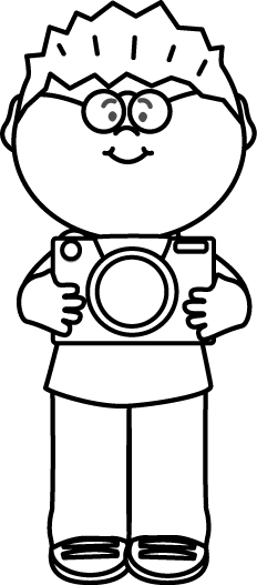 clipart of camera black and white - photo #44