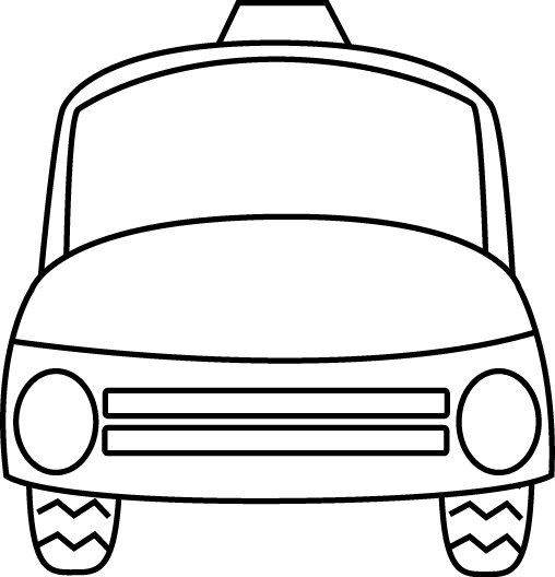 police car clipart black and white - photo #10