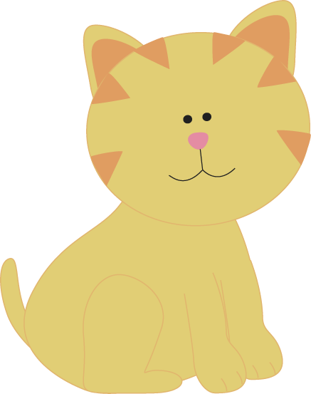yellow cat clipart - photo #7