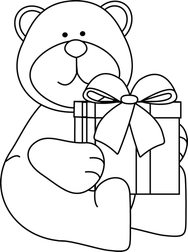 clipart christmas black and white - photo #18
