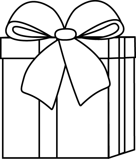 clipart christmas black and white - photo #14