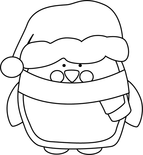 clipart christmas black and white - photo #46