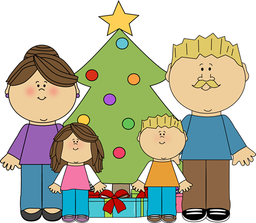 free clip art family christmas - photo #2