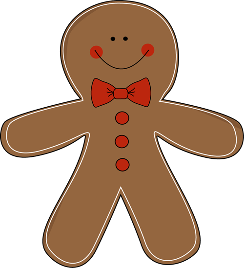 christmas gingerbread man clipart - photo #22
