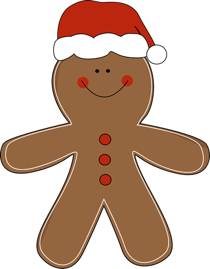 christmas gingerbread man clipart - photo #3