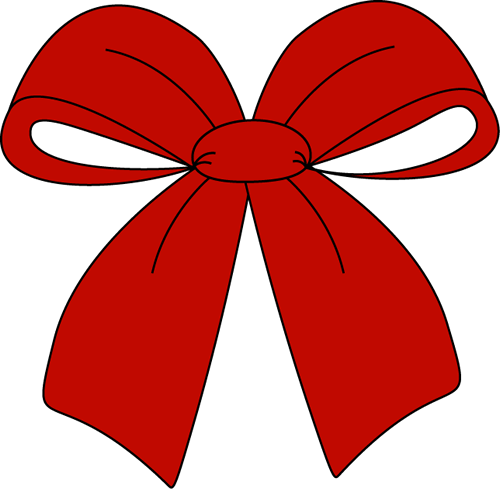 free clipart red christmas bow - photo #4