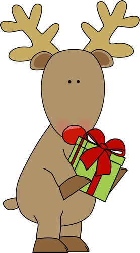 free clipart christmas reindeer - photo #15