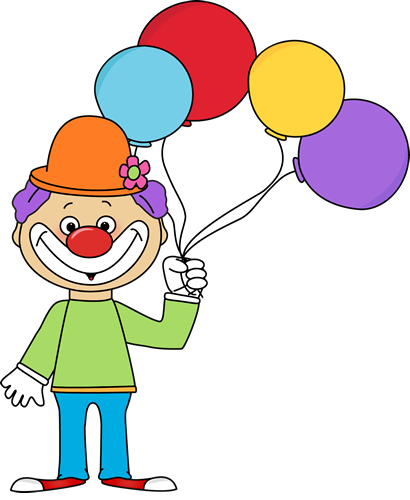 clip art clowns with balloons - photo #2