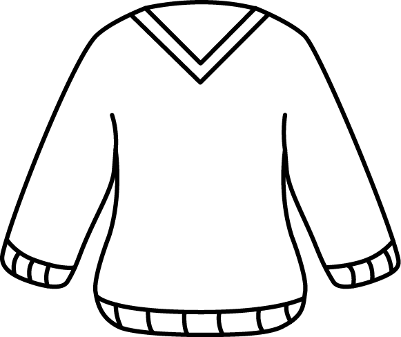 jacket clipart black and white - photo #44