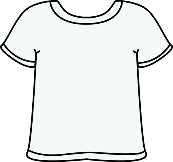 clipart white t shirt - photo #31