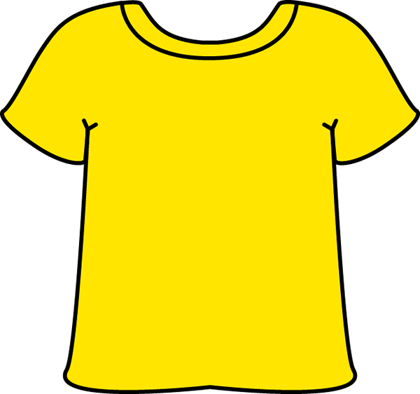 yellow shirt clip art - photo #7