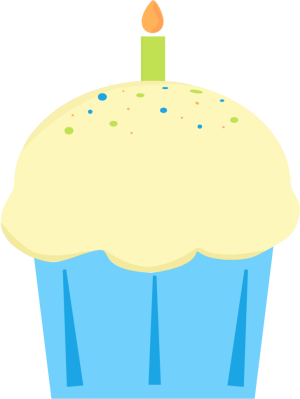 Cupcake with a Candle