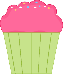 Pink Cupcake Clip Art Image