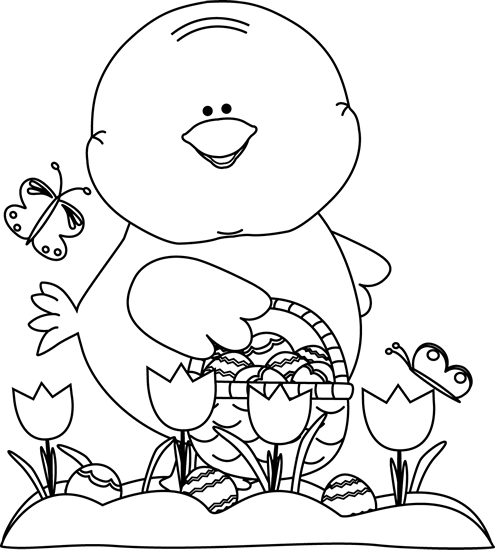 clip art easter black and white - photo #13