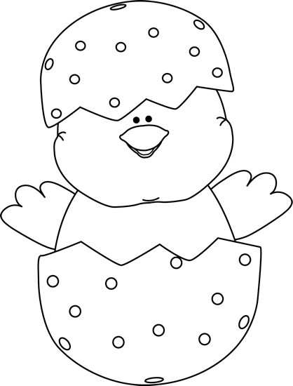 easter clip art free black and white - photo #10