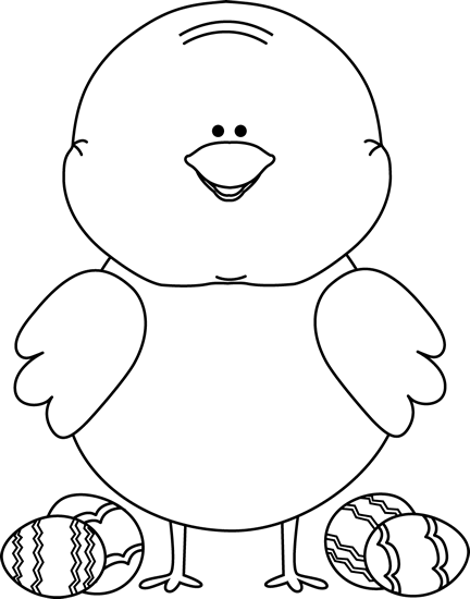 clip art easter black and white - photo #9
