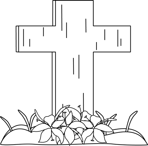 free black and white religious easter clip art - photo #6