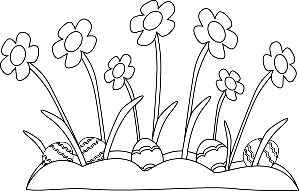 easter clip art free black and white - photo #19