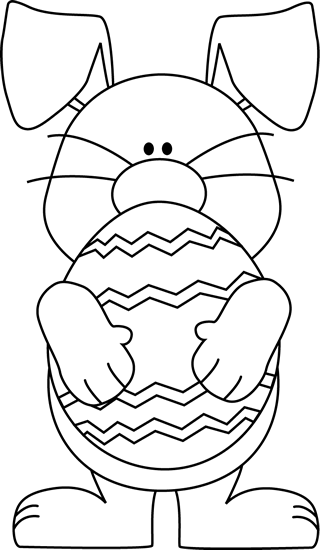 clip art easter black and white - photo #7