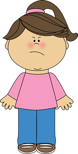 free clipart angry girl - photo #2