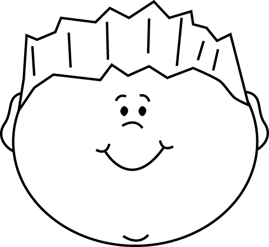 clipart happy face black and white - photo #34