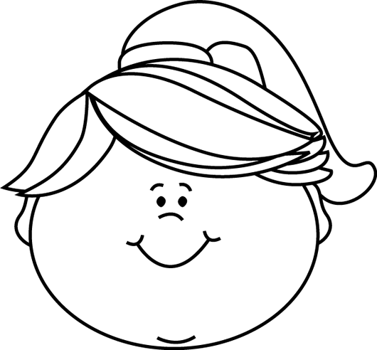 clipart happy face black and white - photo #8
