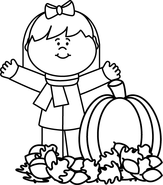 autumn leaves black and white clipart - photo #15