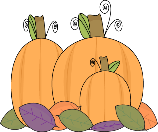 clip art free pumpkins and leaves - photo #17