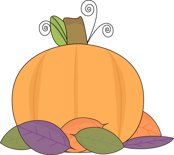 clip art fall leaves pumpkins - photo #1