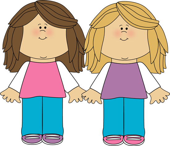 free clipart of two sisters - photo #2