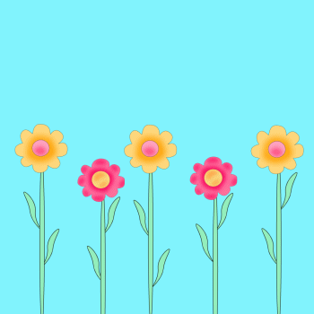 Flower Picture Frames on Bright Flowers Clip Art   Bright Flowers Image