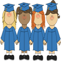 Girls Graduating
