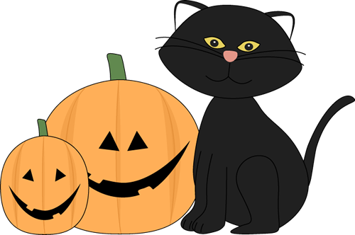 clip art black halloween cat - photo #20