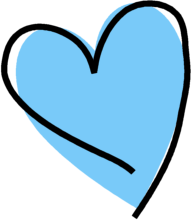 Funky Blue heart